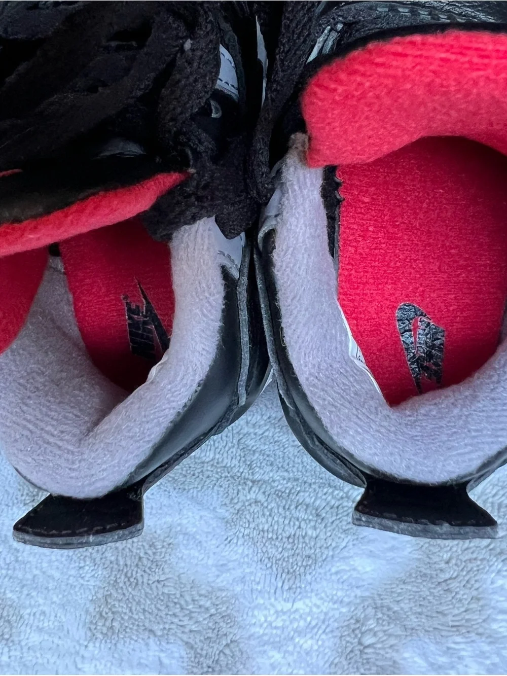 Jordan Toddler Black Sneakers with Red Accents
